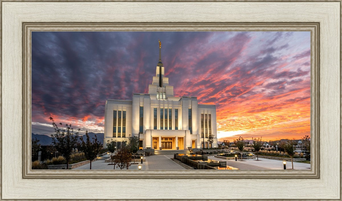 Saratoga Springs Utah Colorful Sunrise