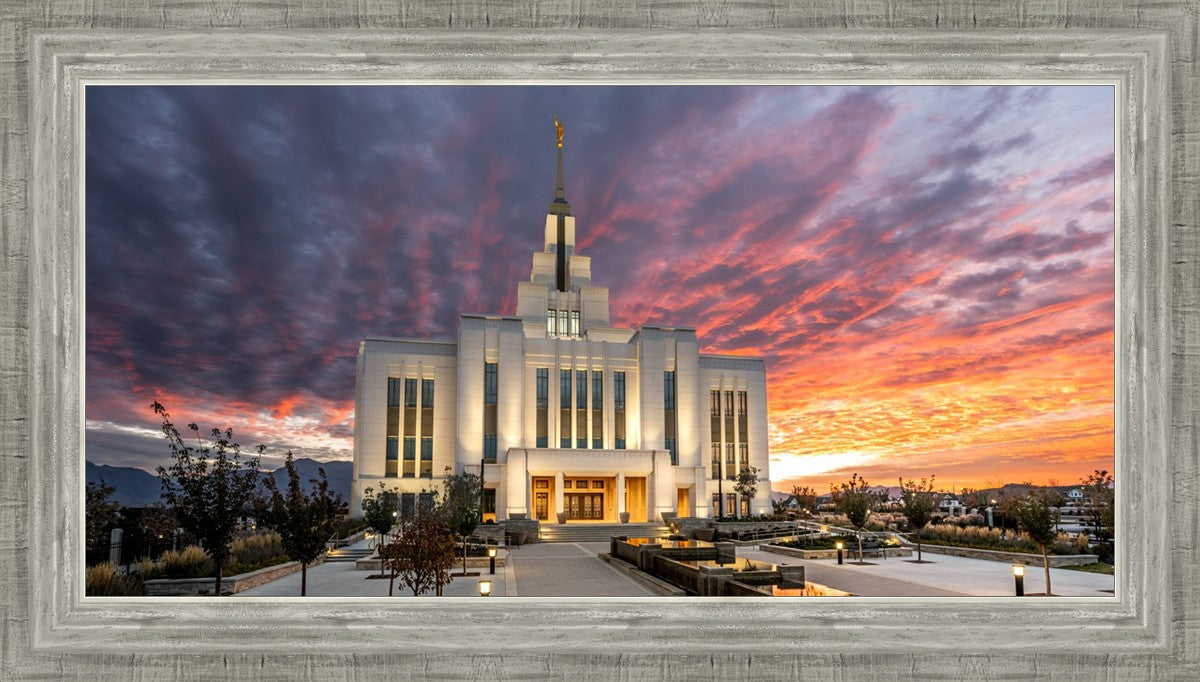 Saratoga Springs Utah Colorful Sunrise