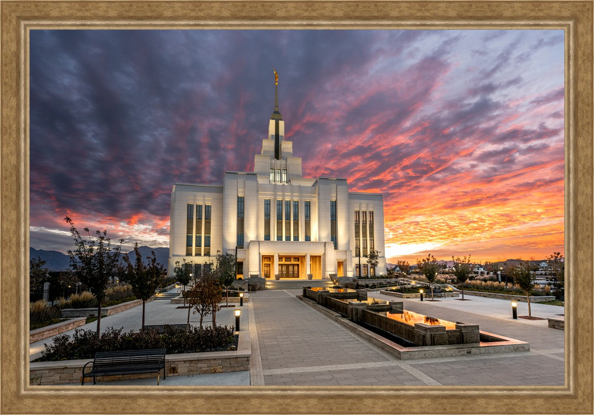 Saratoga Springs Utah Colorful Sunrise