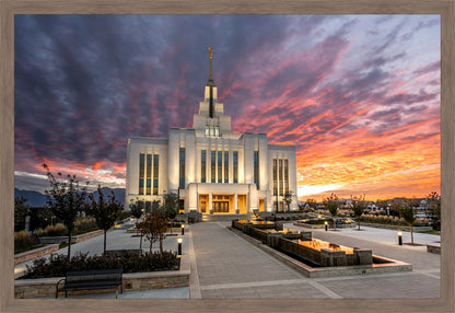 Saratoga Springs Utah Colorful Sunrise