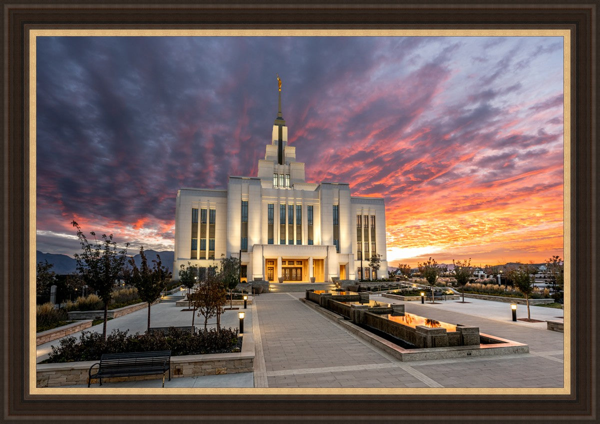 Saratoga Springs Utah Colorful Sunrise