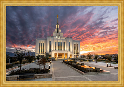 Saratoga Springs Utah Colorful Sunrise