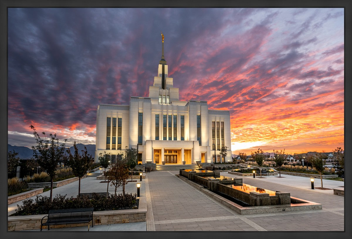 Saratoga Springs Utah Colorful Sunrise