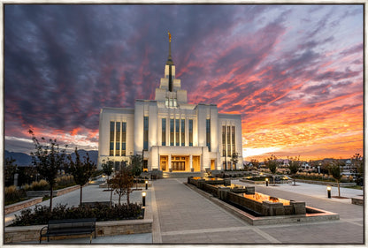 Saratoga Springs Utah Colorful Sunrise