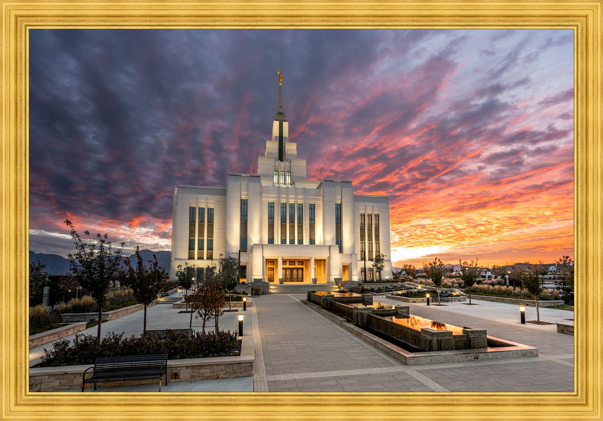 Saratoga Springs Utah Colorful Sunrise