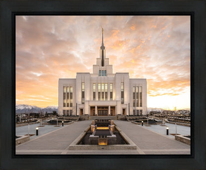 Saratoga Springs Utah Golden Sunrise