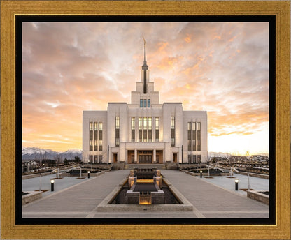 Saratoga Springs Utah Golden Sunrise