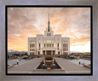 Saratoga Springs Utah Golden Sunrise