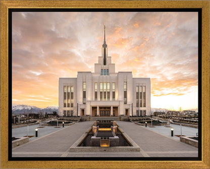 Saratoga Springs Utah Golden Sunrise