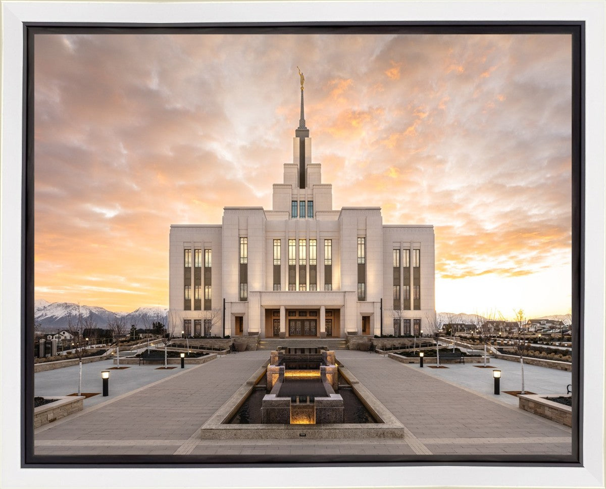 Saratoga Springs Utah Golden Sunrise