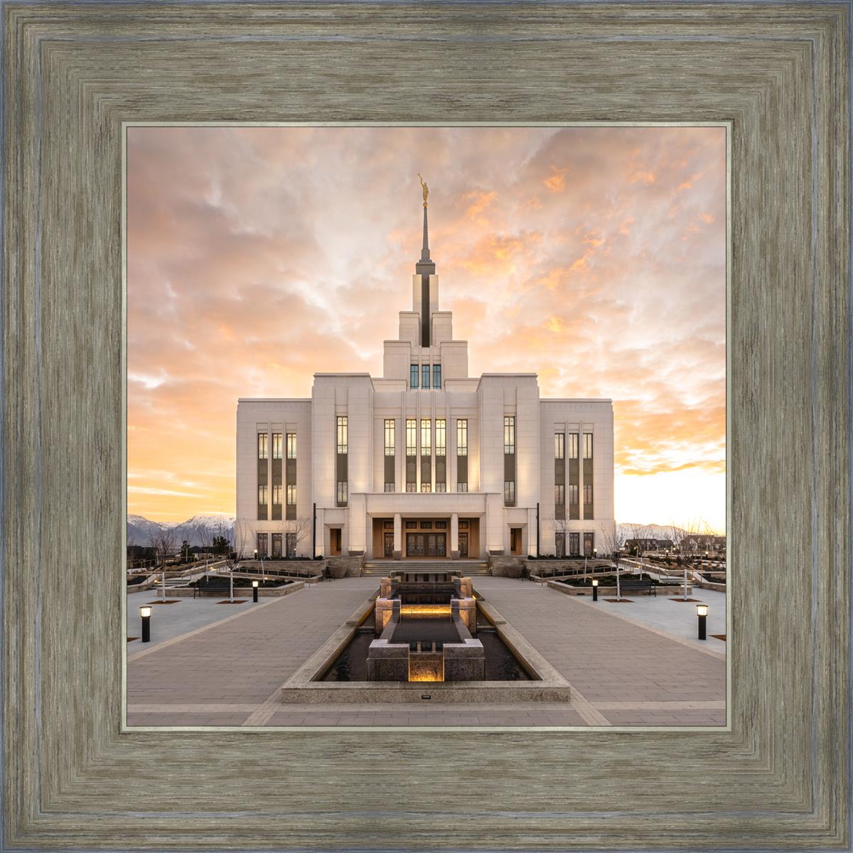 Saratoga Springs Utah Golden Sunrise