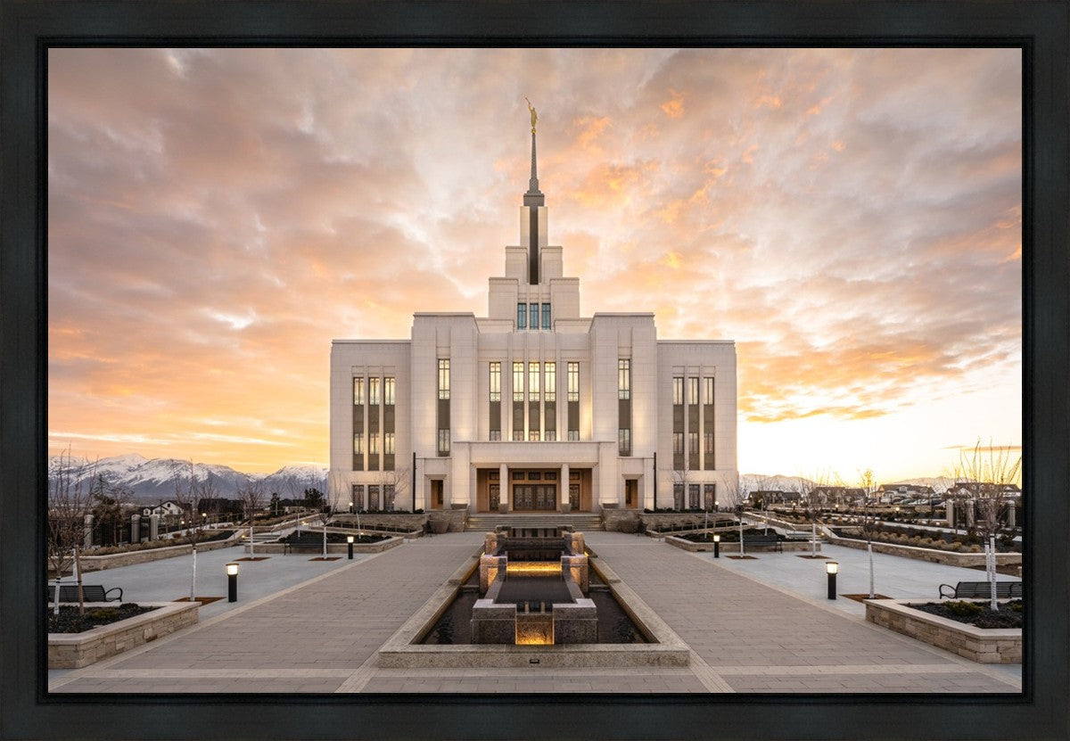 Saratoga Springs Utah Golden Sunrise