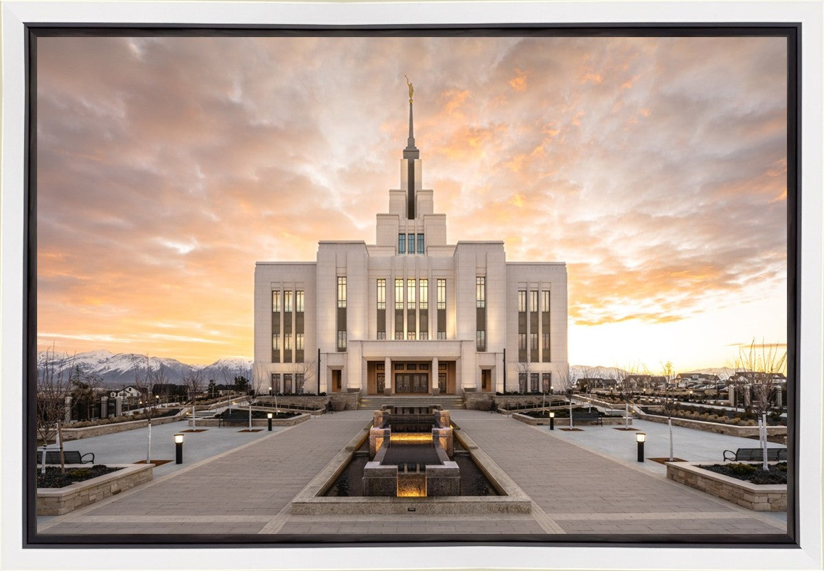 Saratoga Springs Utah Golden Sunrise