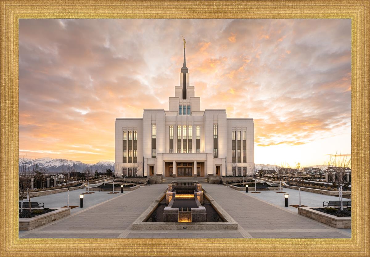 Saratoga Springs Utah Golden Sunrise