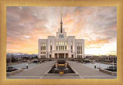 Saratoga Springs Utah Golden Sunrise