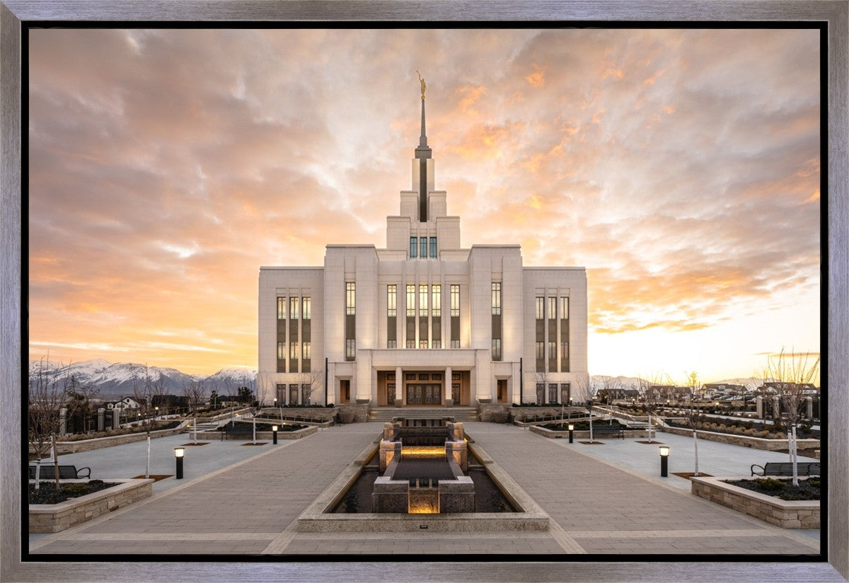 Saratoga Springs Utah Golden Sunrise