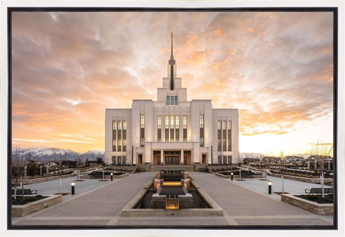 Saratoga Springs Utah Golden Sunrise