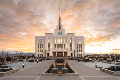 Saratoga Springs Utah Golden Sunrise