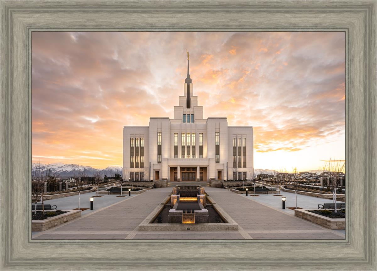 Saratoga Springs Utah Golden Sunrise