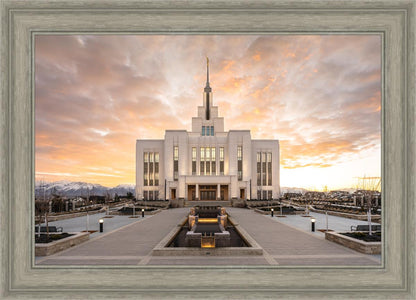 Saratoga Springs Utah Golden Sunrise