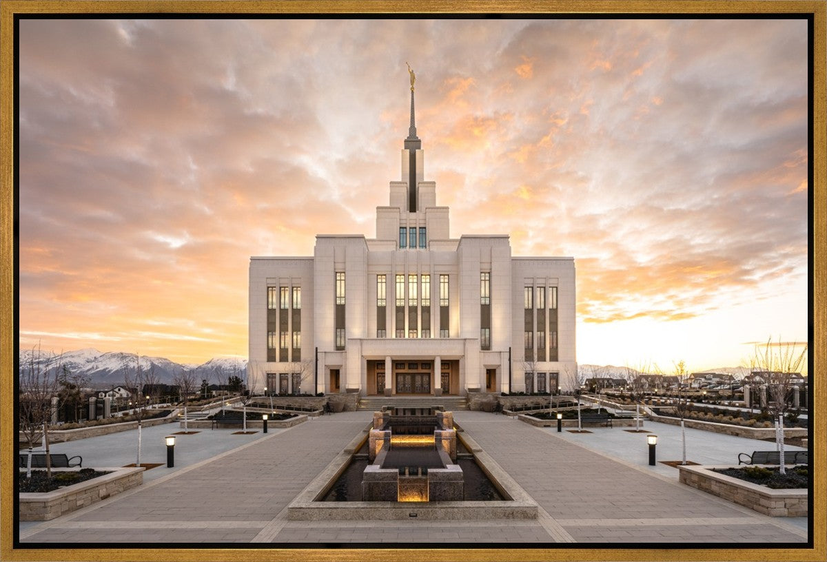 Saratoga Springs Utah Golden Sunrise