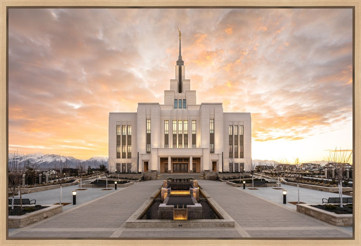 Saratoga Springs Utah Golden Sunrise