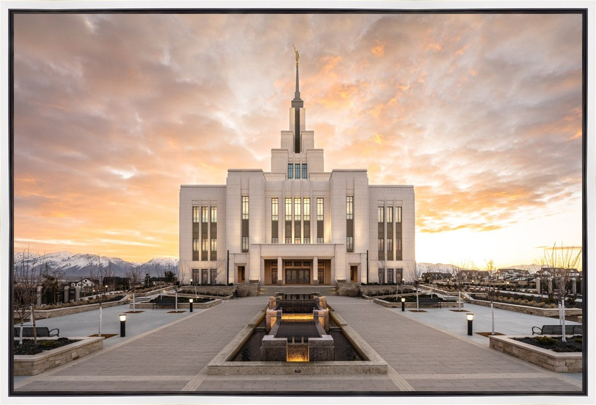 Saratoga Springs Utah Golden Sunrise