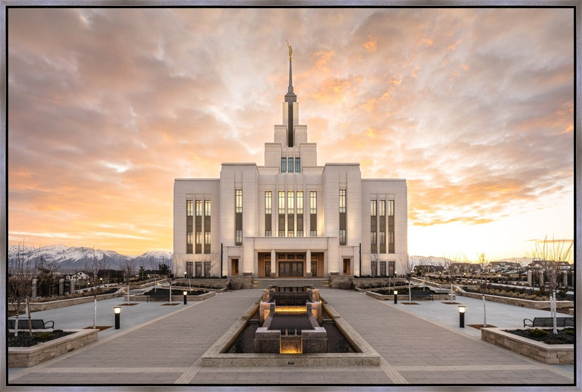 Saratoga Springs Utah Golden Sunrise