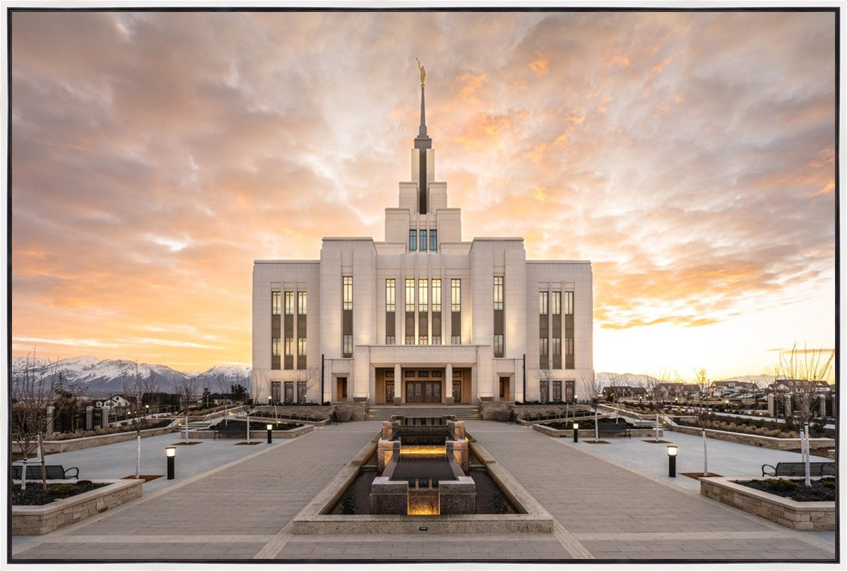 Saratoga Springs Utah Golden Sunrise