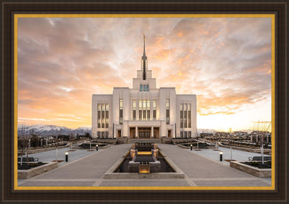 Saratoga Springs Utah Golden Sunrise Large Wall Art