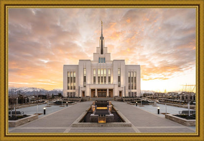 Saratoga Springs Utah Golden Sunrise Large Wall Art