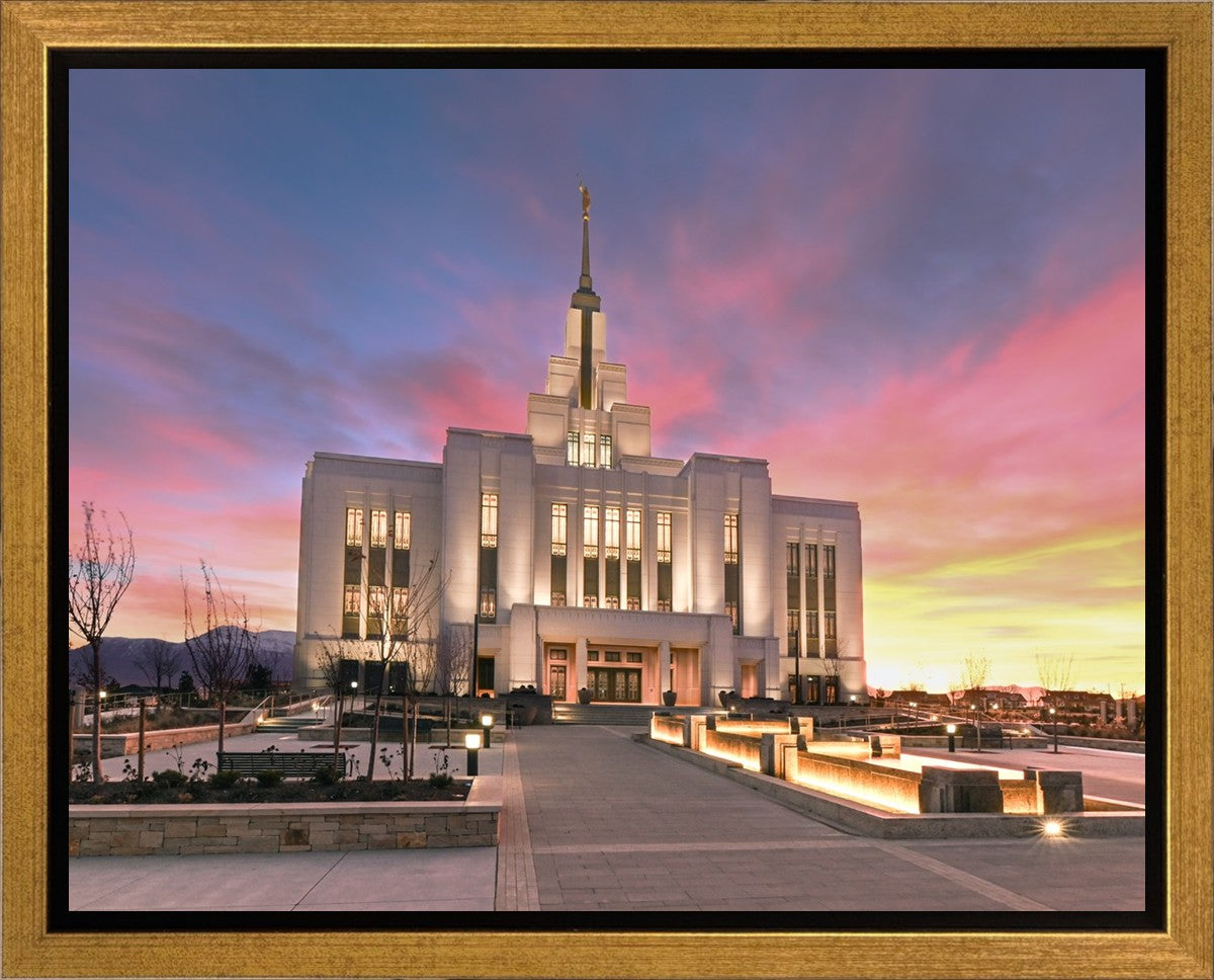 Saratoga Springs Utah Glorious Sunrise