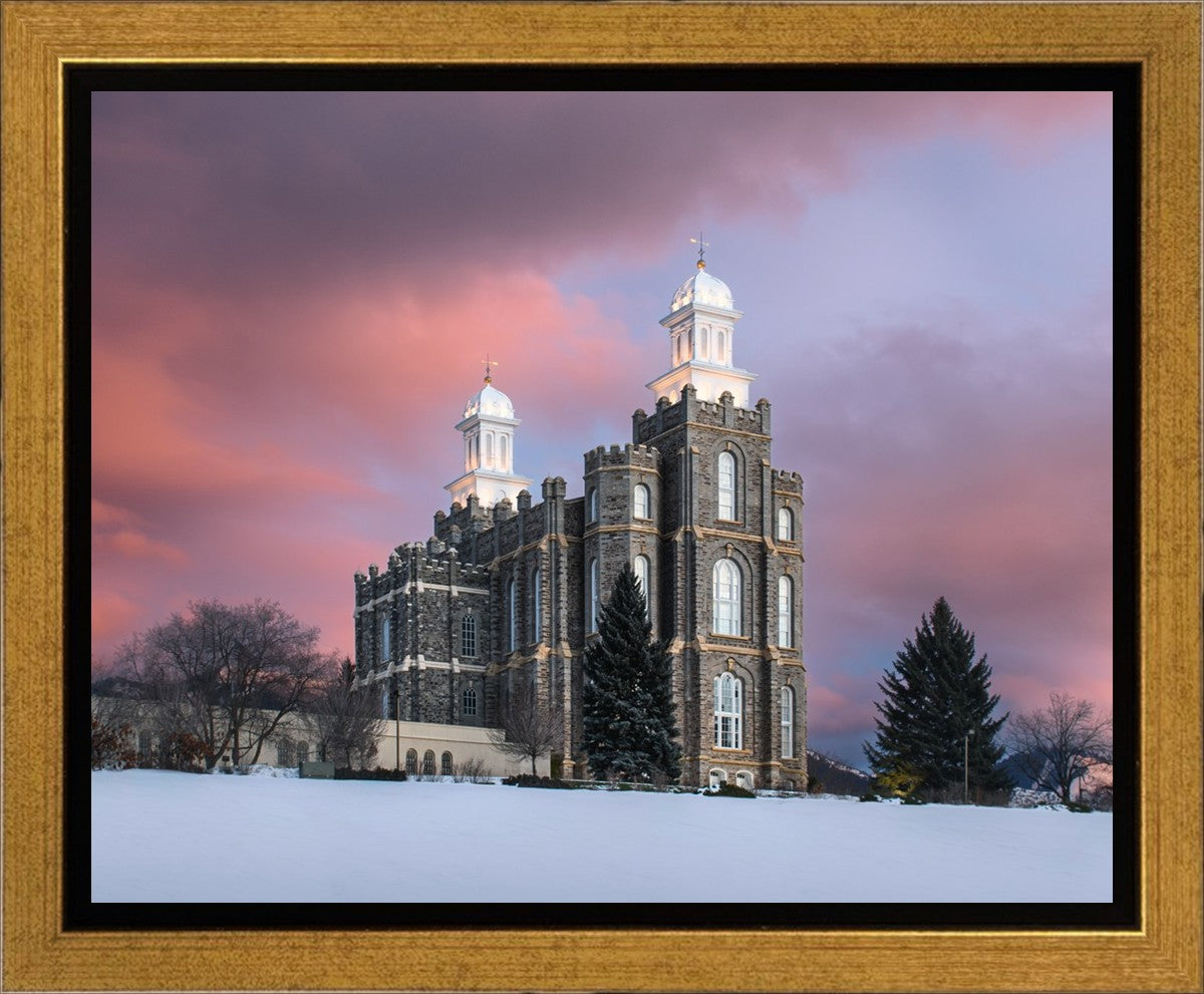 Logan Utah Pink Winter Sunset