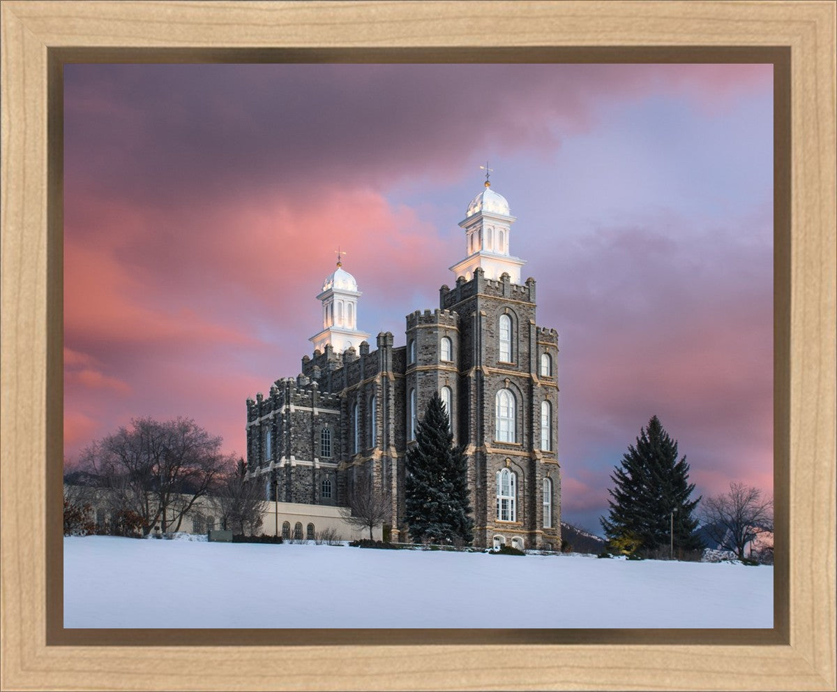 Logan Utah Pink Winter Sunset
