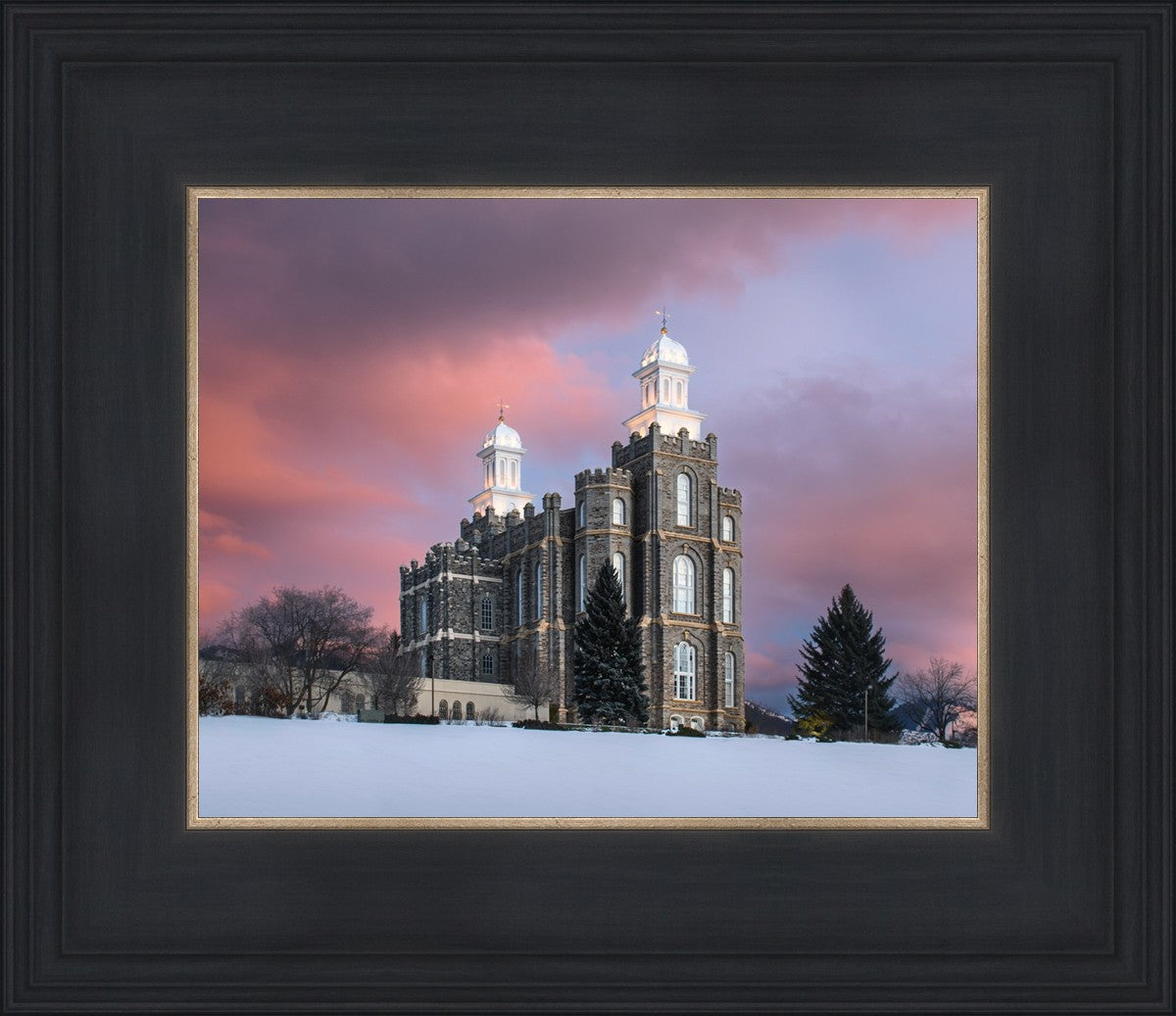 Logan Utah Pink Winter Sunset