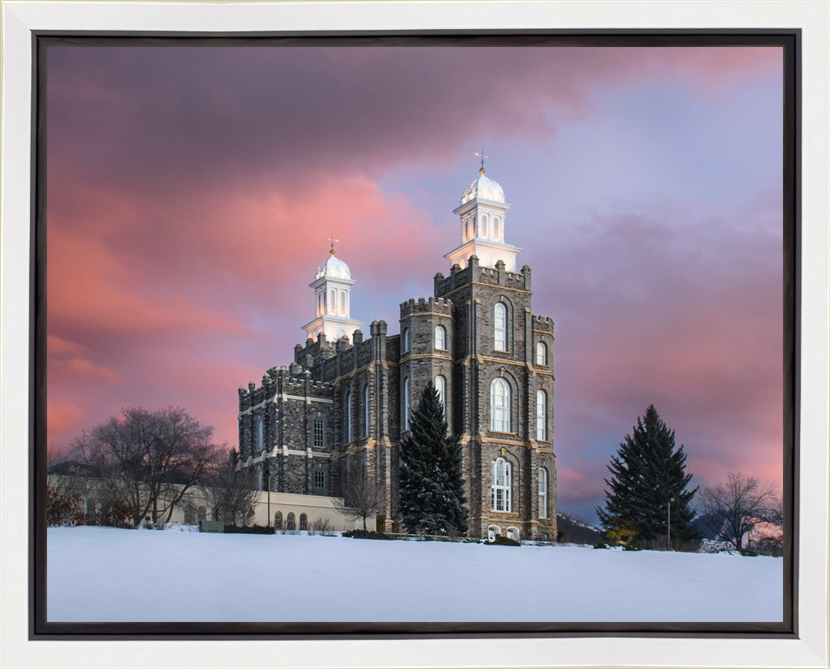 Logan Utah Pink Winter Sunset