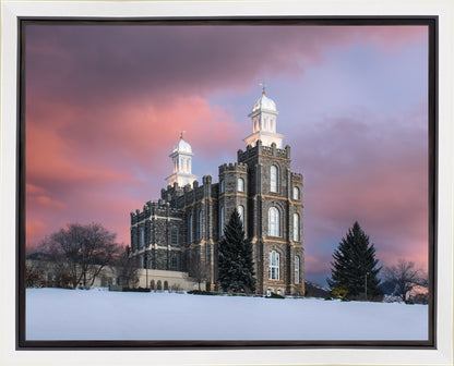 Logan Utah Pink Winter Sunset