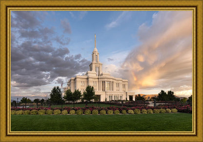 Payson Utah Pink Dividing The Light Large Wall Art