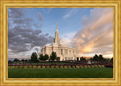 Payson Utah Pink Dividing The Light Large Wall Art