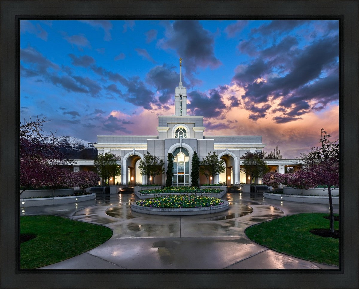 Mount Timpanogos Utah Spring Storm Clearing