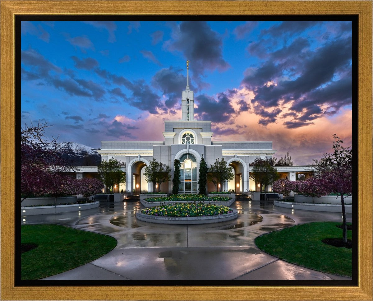 Mount Timpanogos Utah Spring Storm Clearing