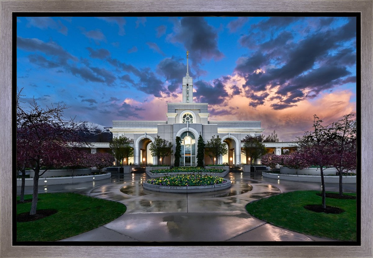 Mount Timpanogos Utah Spring Storm Clearing