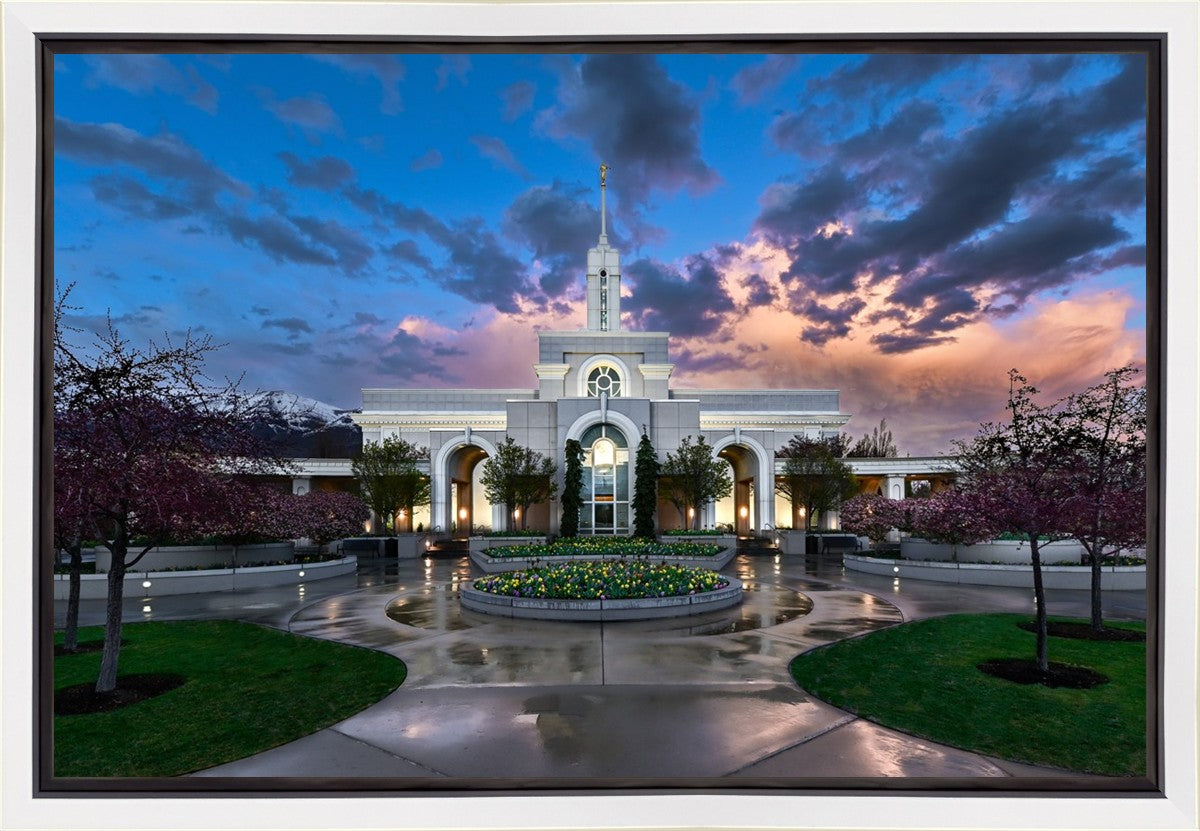 Mount Timpanogos Utah Spring Storm Clearing