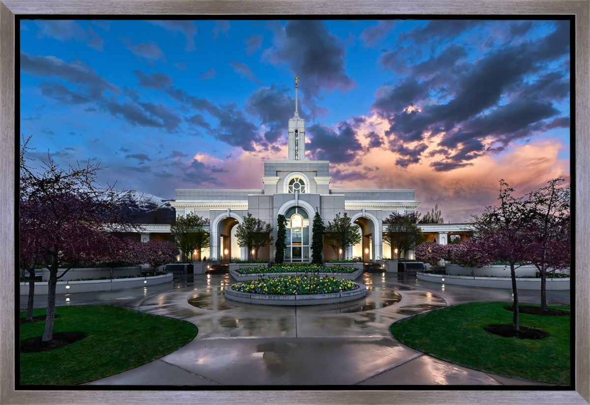 Mount Timpanogos Utah Spring Storm Clearing