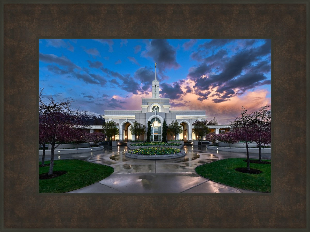 Mount Timpanogos Utah Spring Storm Clearing