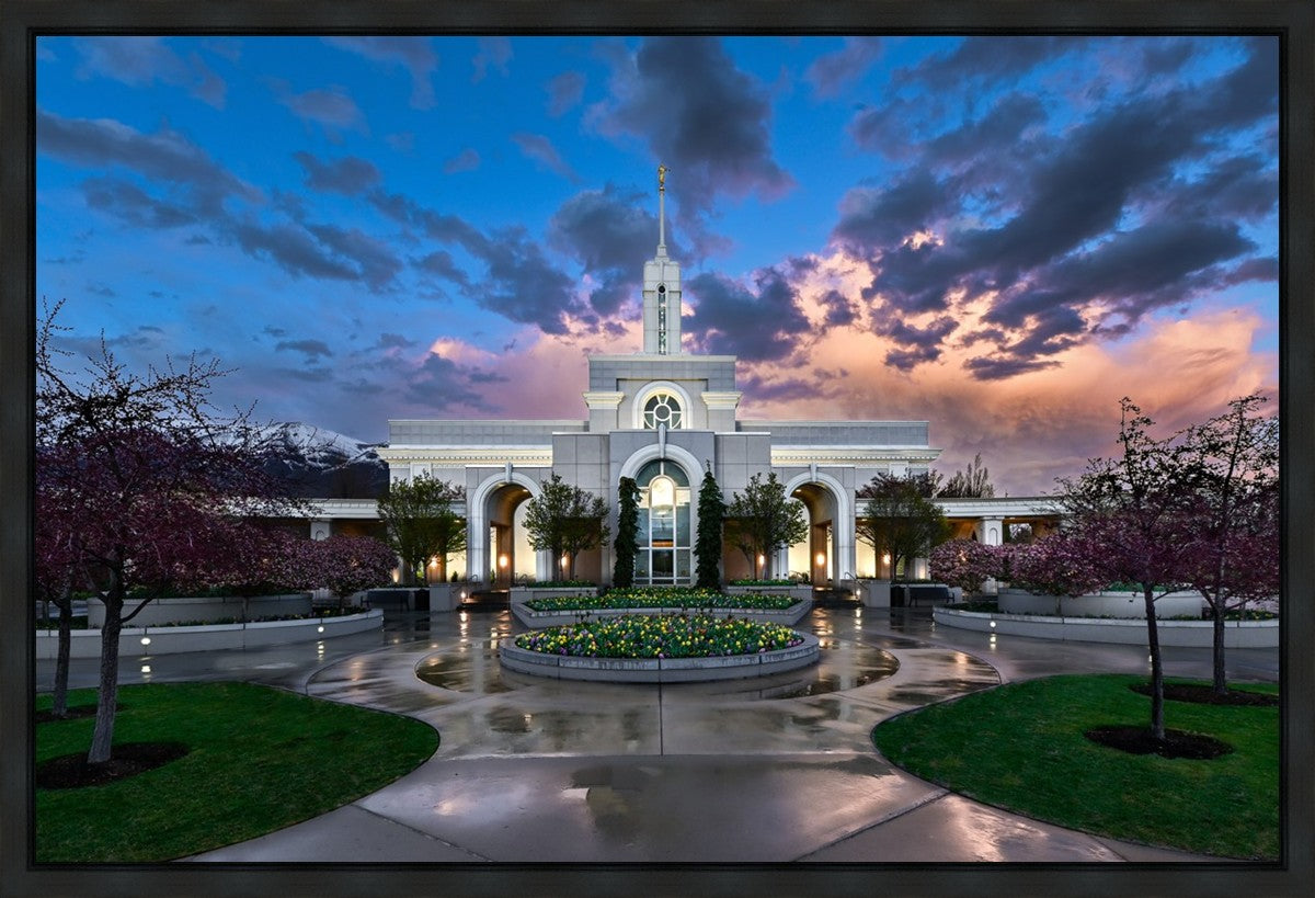 Mount Timpanogos Utah Spring Storm Clearing