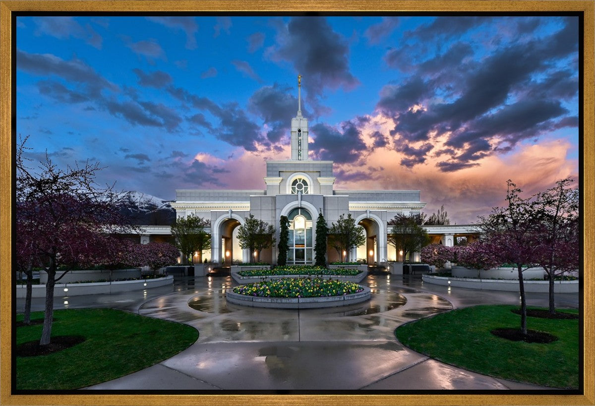 Mount Timpanogos Utah Spring Storm Clearing