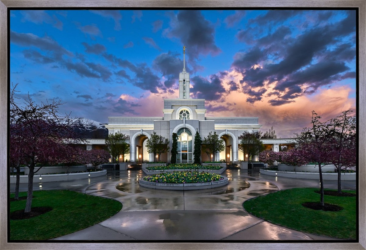Mount Timpanogos Utah Spring Storm Clearing