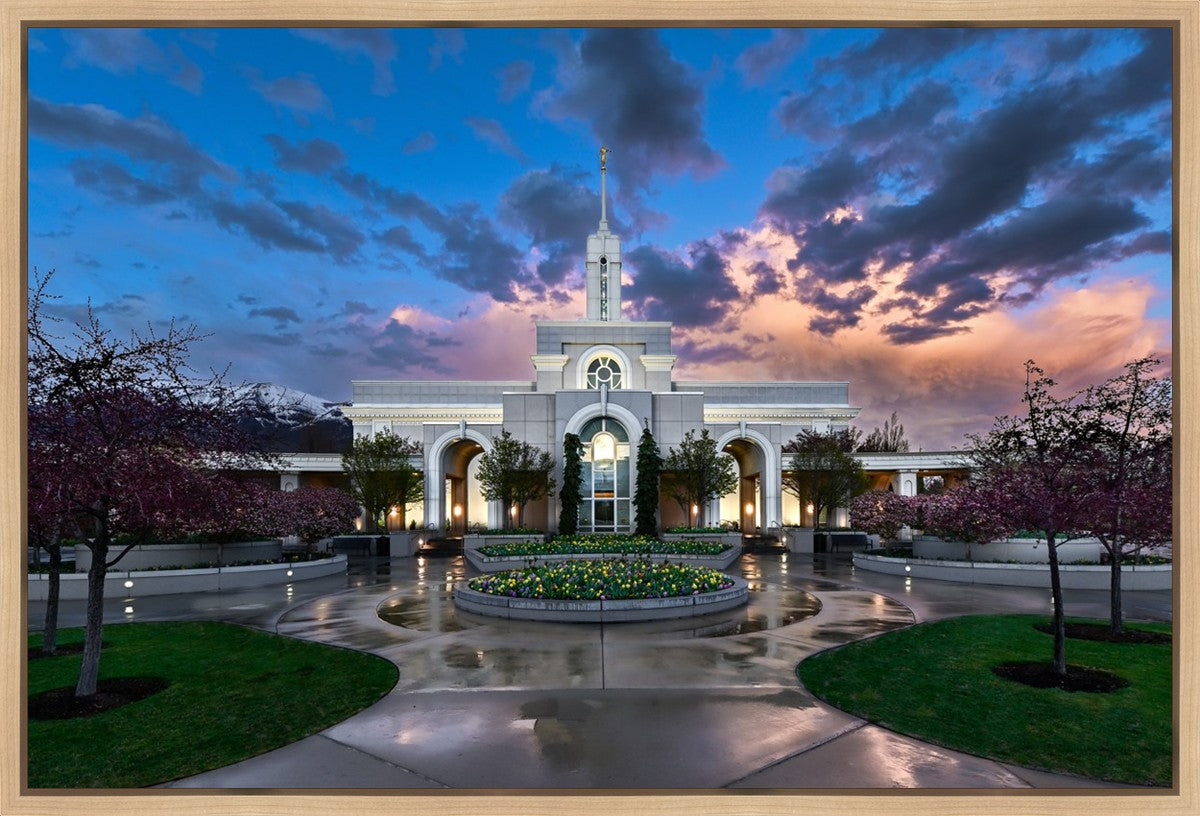 Mount Timpanogos Utah Spring Storm Clearing