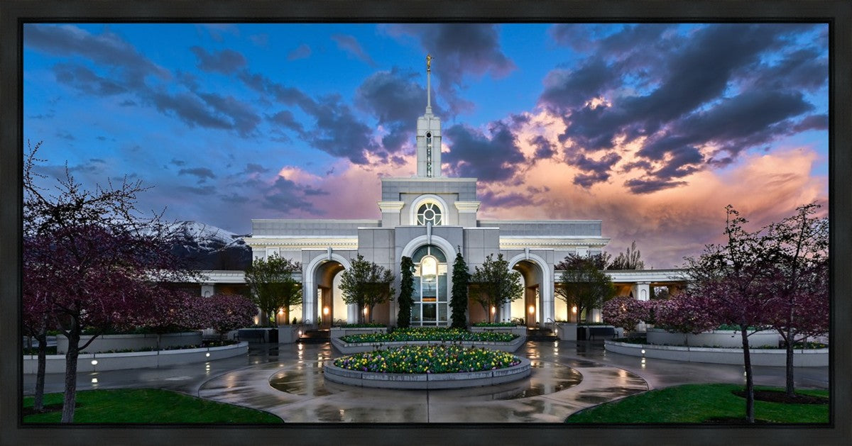 Mount Timpanogos Utah Spring Storm Clearing